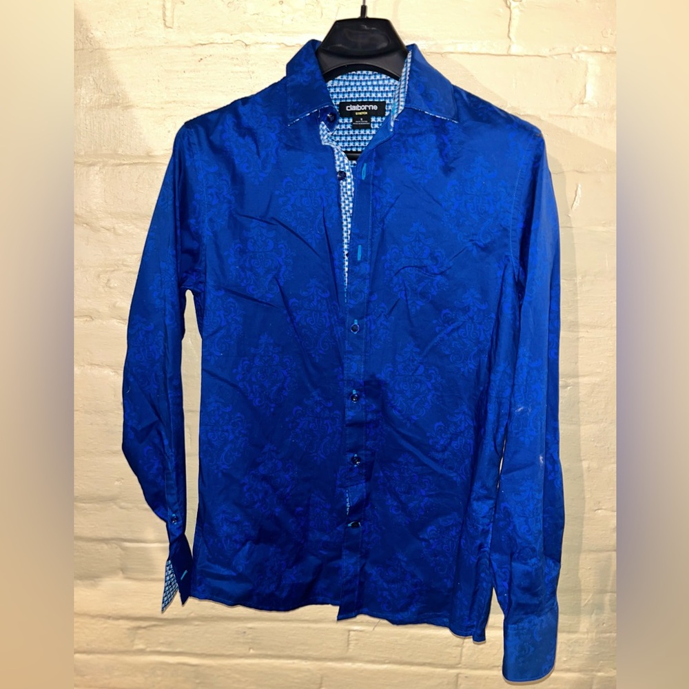 Royal Blue Button Up Dress Shirt